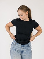 WOMEN'S SLIM T-SHIRT - BLACK